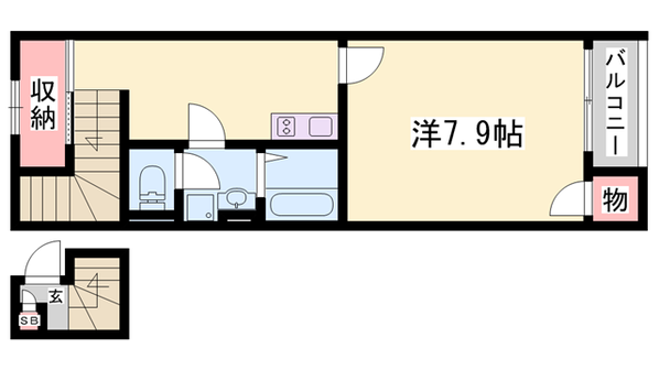 滝野駅 徒歩5分 1階の物件間取画像